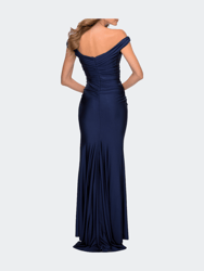 Off the Shoulder Prom Dress With Sweetheart Neckline