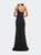 One Shoulder Long Jersey Homecoming Dress