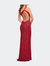 One Shoulder Luxurious Soft Sequin Dress with Slit