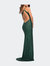 One Shoulder Luxurious Soft Sequin Dress with Slit