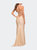 Prom Dress With Beautiful Lace Bodice And Jersey Skirt