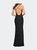 Sequin Long Dress In Chic Design With Low Back