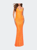 Sequin Long Prom Dress In Vibrant Bright Colors - Orange
