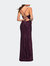 Sequin Long Prom Dress with Wrap Style Front