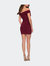 Short Off The Shoulder Jersey Homecoming Dress