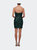 Short Strapless Sequin Homecoming Dress With Ruching