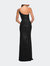 Simple One Shoulder Long Sequin Evening Gown