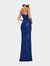 Simple One Shoulder Long Sequin Evening Gown