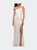 Simple One Shoulder Long Sequin Evening Gown