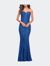 Strapless Sweetheart Luxe Sequin Gown - Royal Blue