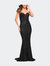 Strapless Sweetheart Luxe Sequin Gown - Black