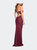 Stunning Luxe Jersey Dress with Deep V Neckline