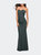 Sweetheart Strapless Gown with Side Ruching - Dark Emerald