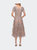 Tea Length Mother of the Bride Dress with Short Sleeves