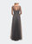 Tulle A-line Evening Dress with Beading