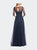 Tulle A-line Evening Dress with Beading