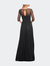 Tulle A-line Evening Dress with Beading