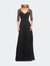 Tulle A-line Evening Dress with Beading