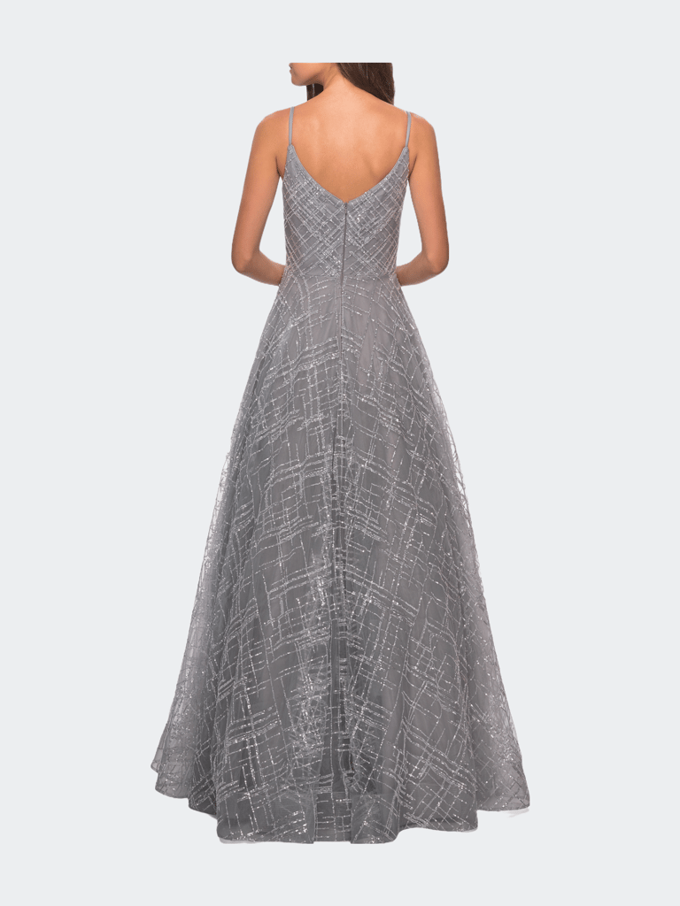 Unique Sequin Prom Gown with Sweetheart Neckline