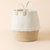 Giverny Off White & Jute Cotton Rope Laundry Basket
