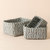 Gordes Gray White Paper Rope Storage Baskets