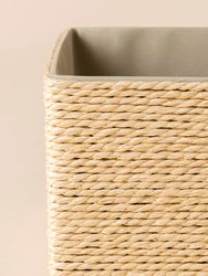 Havre Cream Paper Rope Storage Baskets Set of 4