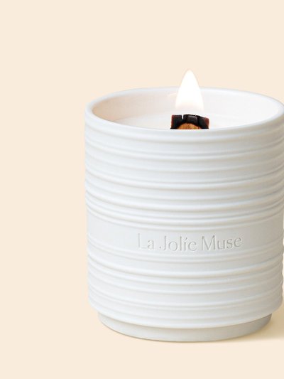 La Jolie Muse Lucienne - Linen Cotton Oasis 15oz Candle product