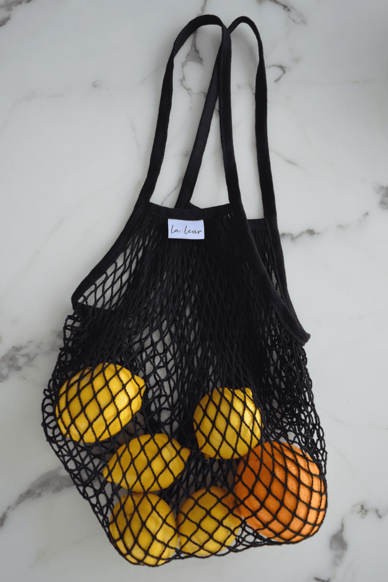 Cotton Net Bag - Black