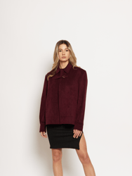 Delvey Vegan Suede Jacket