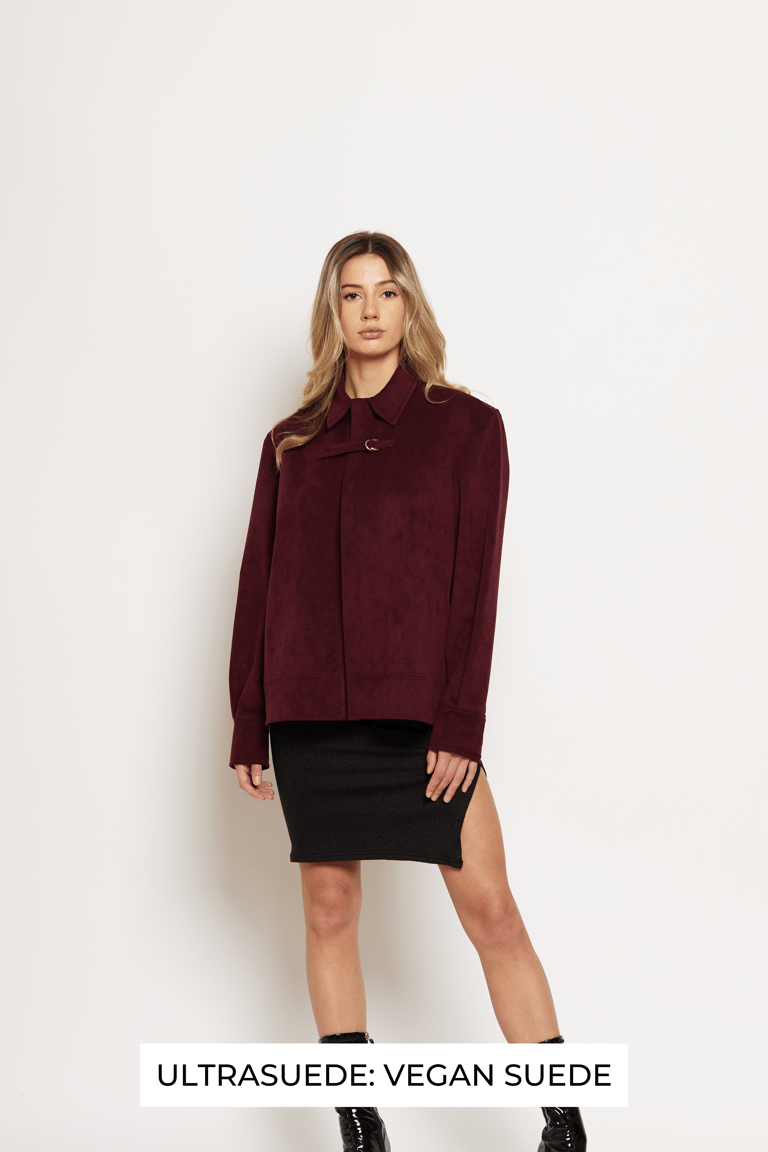 Delvey Vegan Suede Jacket