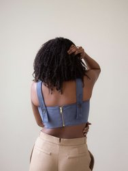 Mimi Vegan Suede Bustier 