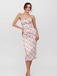 Heart Set Dress - Print/White/Red