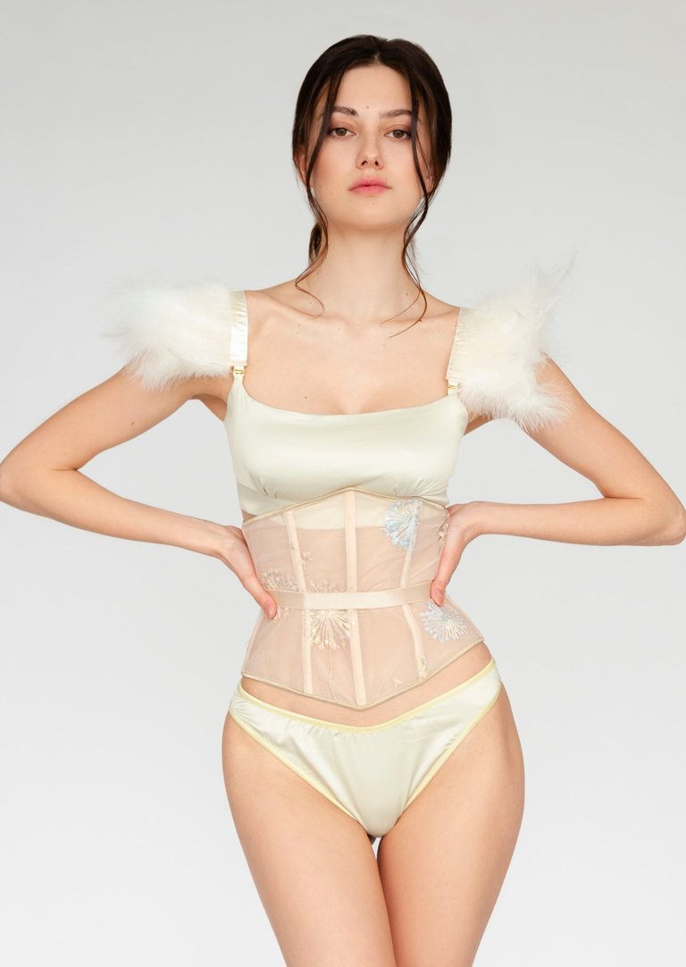 Lemon Ice Corset - Beige/ Gold/ Nude