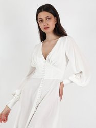 Pearl Passion Dress - White/Almond