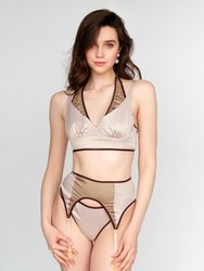 Whiskey Pearl Lingerie Set - Beige/ Brown/ Nude/ White