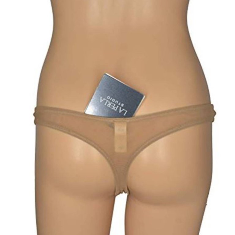 Underwear Semi Sheer Mesh Thong Panty
