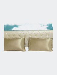 2 Pack of Soft Cooling Satin Pillowcases