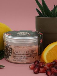 Moroccan Pink Whipped Clay Face & Scalp Mask (Bamboo Face Mask Brush included)