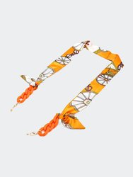 Luxe Scarf Sunglasses Chain - Orange