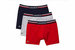 Men Boxer Briefs Pack 3 French Flag Iconic Lifestyle - Navy Blue/Silver
