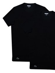 Men's 2-Pack Colours Cotton Stretch Crew T-Shirt - Black