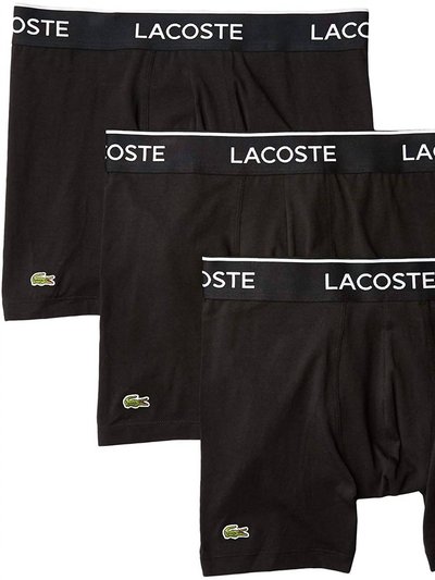 Lacoste Men'S Casual Classic 3 Pack Cotton Stretch Boxer Briefs product