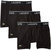 Men'S Casual Classic 3 Pack Cotton Stretch Boxer Briefs - Black