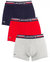 Men's Cotton Stretch Boxer Brief Underwear Multipack - Navy/Red/Grey