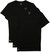 Men's Essentials 3 Pack 100% Cotton Slim Fit V-Neck T-Shirts, Black