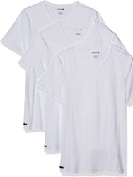 Men'S Slim Fit V-Neck T-Shirts - 3 Pack - White