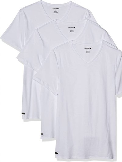 Lacoste Men'S Slim Fit V-Neck T-Shirts - 3 Pack product
