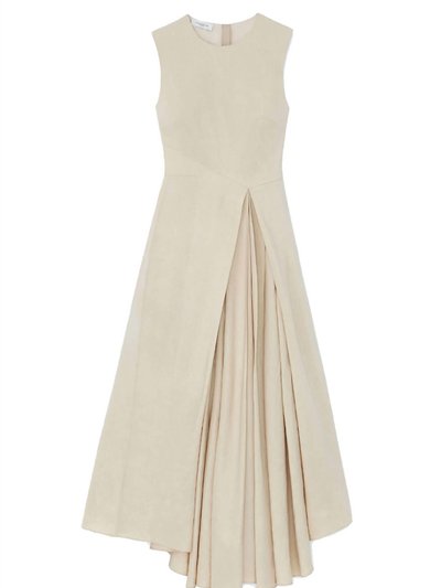 Lafayette 148 Drape Front Sleeveless Dress In Dune product