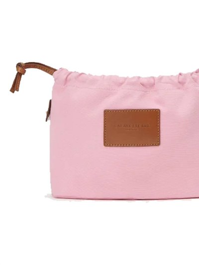 Lafayette 148 Mini Striped Raffia Leather Bag In Pink product