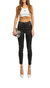 Adelaide Leather Jeans - Black